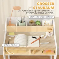 AIYAPLAY ensemble bureau enfant bureau et chaise enfant avec 5 sujets 5