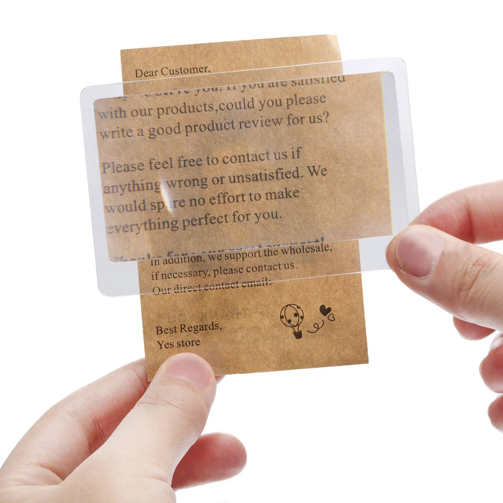 

20pcs Magnifying Lens Credit Card Magnifier Sheets Eye Care Reading Aid Tools (85mmx55mm)