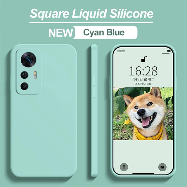 thumbnail image 1 of Mi 12T Pro Mi12T Mi 12 T Pro Case Luxury Square Liquid Silicone Full Protection Phone Case For Xiaomi Mi 12 T 12T Pro Soft Cover, 1 of 5