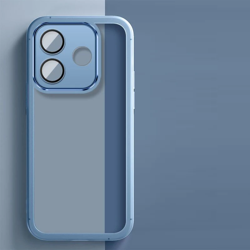 Transparent Silicone Phone Case with Camera Lens Protector
