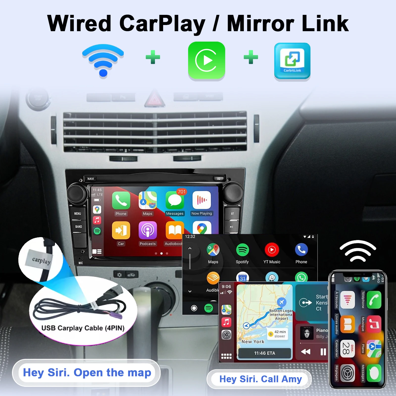 Android Car Radio For Opel Astra Corsa Antara Vectra Zafira Multimedia Player Su