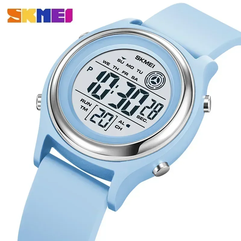 SKMEI 2094 Luxury Womens Digital Wristwatch Stopwatch Lady Waterproof Shockproof Back Light Countdown Watches for Women reloj