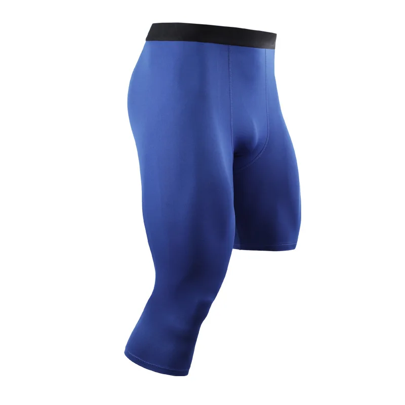 Soccer Pants Men Training Jogging Leggings Single Leg Tights Sports Basketball Running Fitness Irregular Compression Trousers