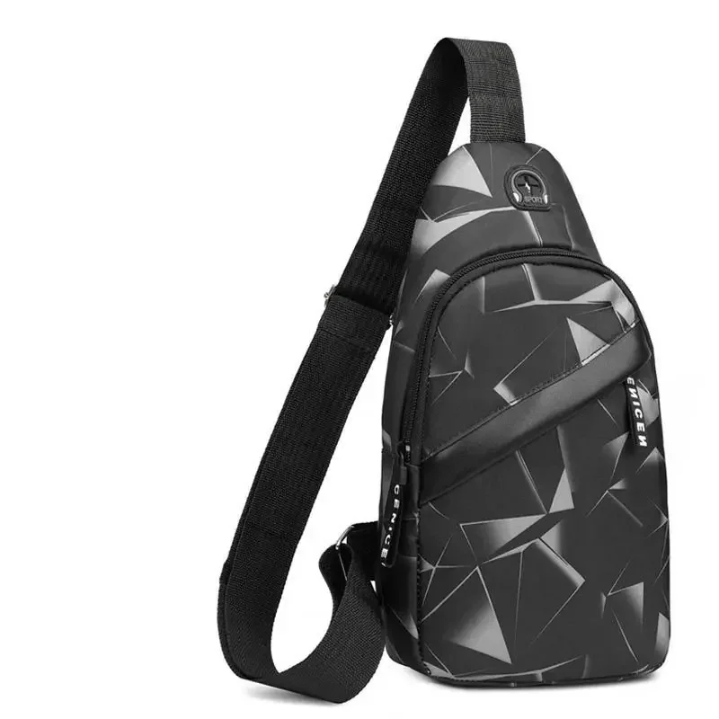 Men Casual Multifunction Shoulder Bag Travel Crossbody Sling Pack Messenger Pack Chest