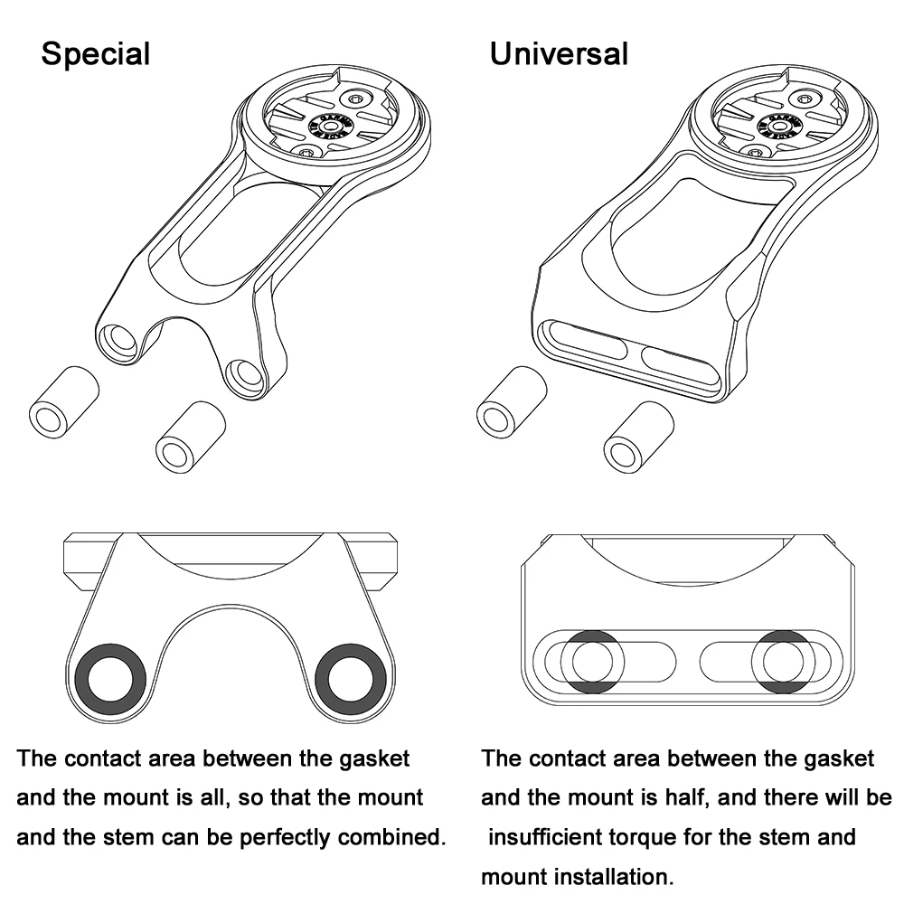 Garmin Edge Wahoo-soporte de montaje delantero para bicicleta, montaje combinado de faro Gopro para Zipp Deda Shimano Pro Stem, Elemnt Bryton stage Out