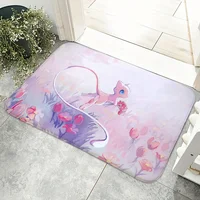 MINISO Pokemon Mew Floor Mat Doormats Home Carpet Foot Bathroom Absorbent Anti-Slip Home Decor 1