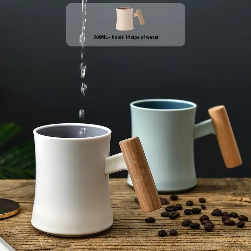 Creative Wooden Handle Toothbrush Cup For Bathroom Storage_voghion.com