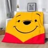 Printed Blanket Picnic Blankets Cartoon Kawaii Winnie the Pooh Warm Blanket Soft and Comfortable Home Travel Birthday Gift 5