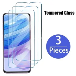 Premium 3 - Pack Tempered Glass Screen Protector Set for Tempered glass (Realme C15)
