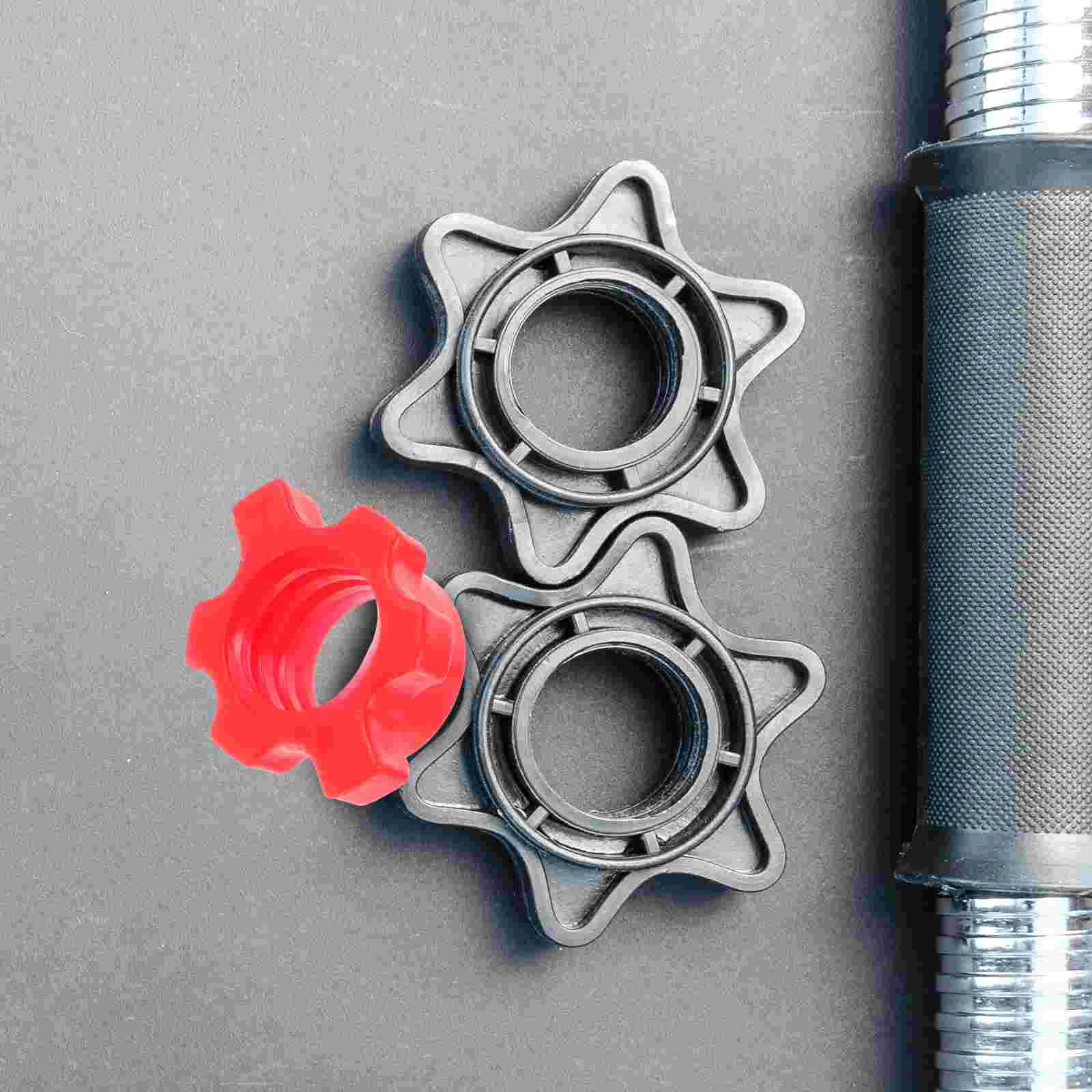 

Professional Dumbbell Bar Nut Dumbbell Rod Nut Plastic Spinlock Collars Fixing Screws Clamp Fitness Equipment Accessories