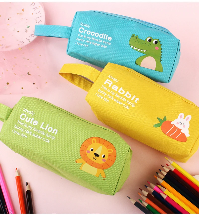 Sletend Trousse à Crayons De Grande Capacité Avec 3 Compartiments