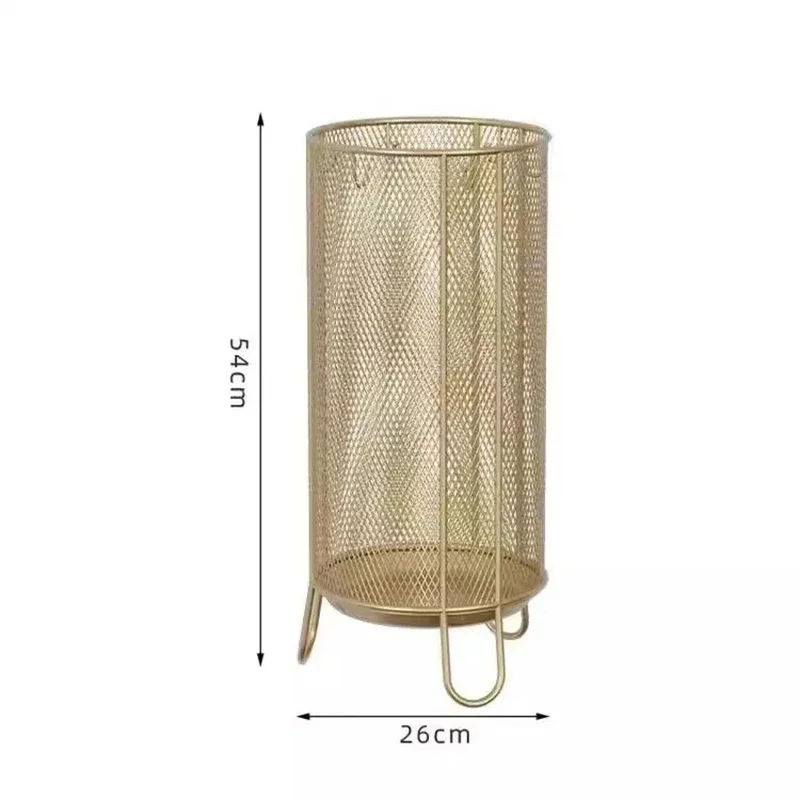 Storage Box Umbrella Stand Holder Gold Parasol Wall Metal Umbrella Stands Sheath Suporte Sombrinha Home Decorate Accessories