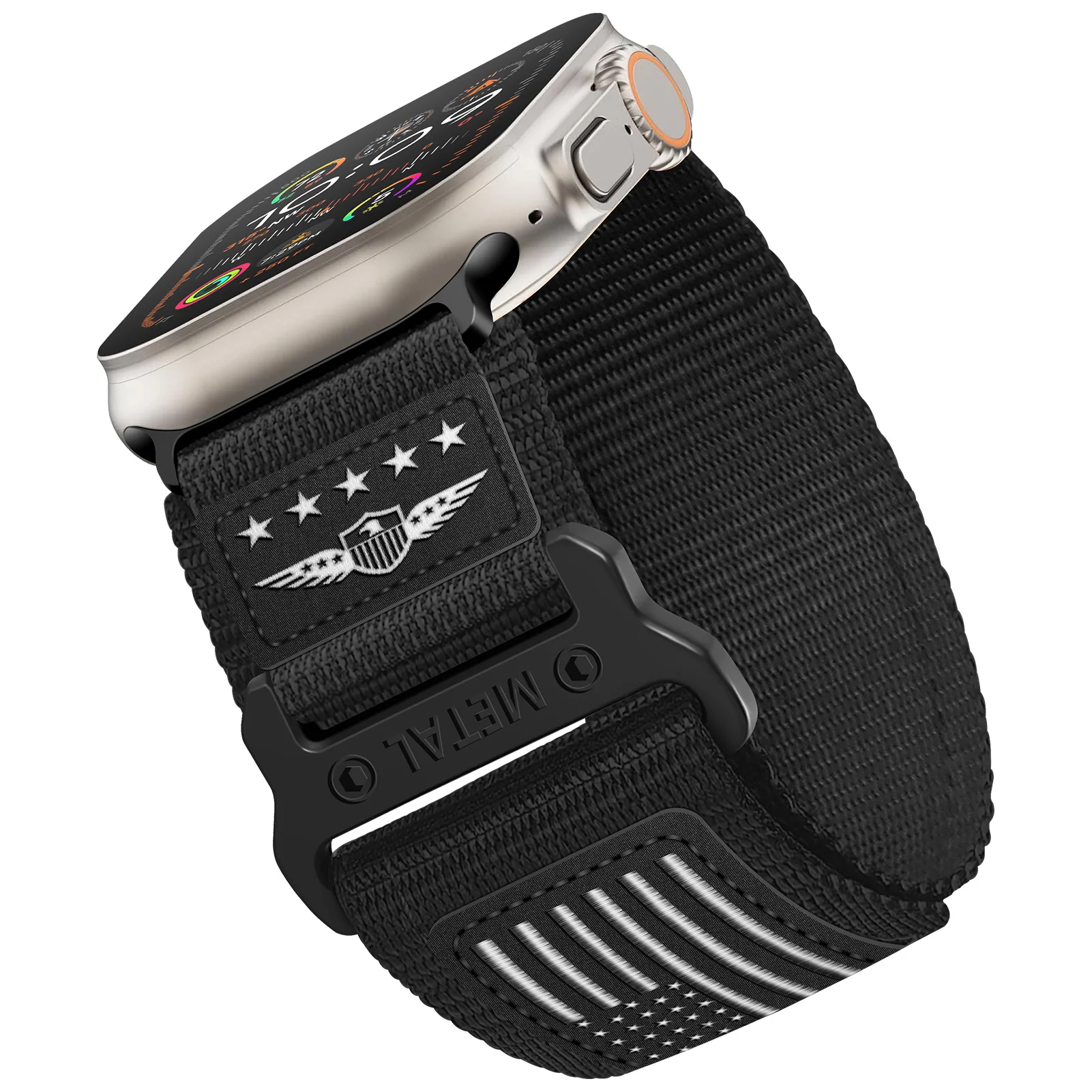 Premium Sport Woven Nylon Strap and Leather Bracelet