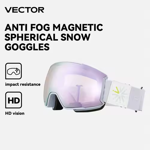 גוגלס VECTOR Pro Vision עם עדשה כפולה ומסגרת TPU (כולל נרתיק)