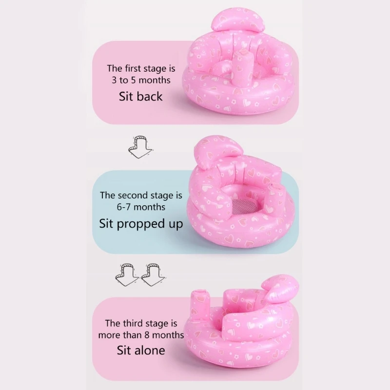 Baby Shower Chair Inflatable Infant Seats Infant Inflatable Couch Back Support Kids Chair