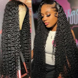 Image for 13x4 Kinky Curly Lace Front Human Hair Wigs For Bl 