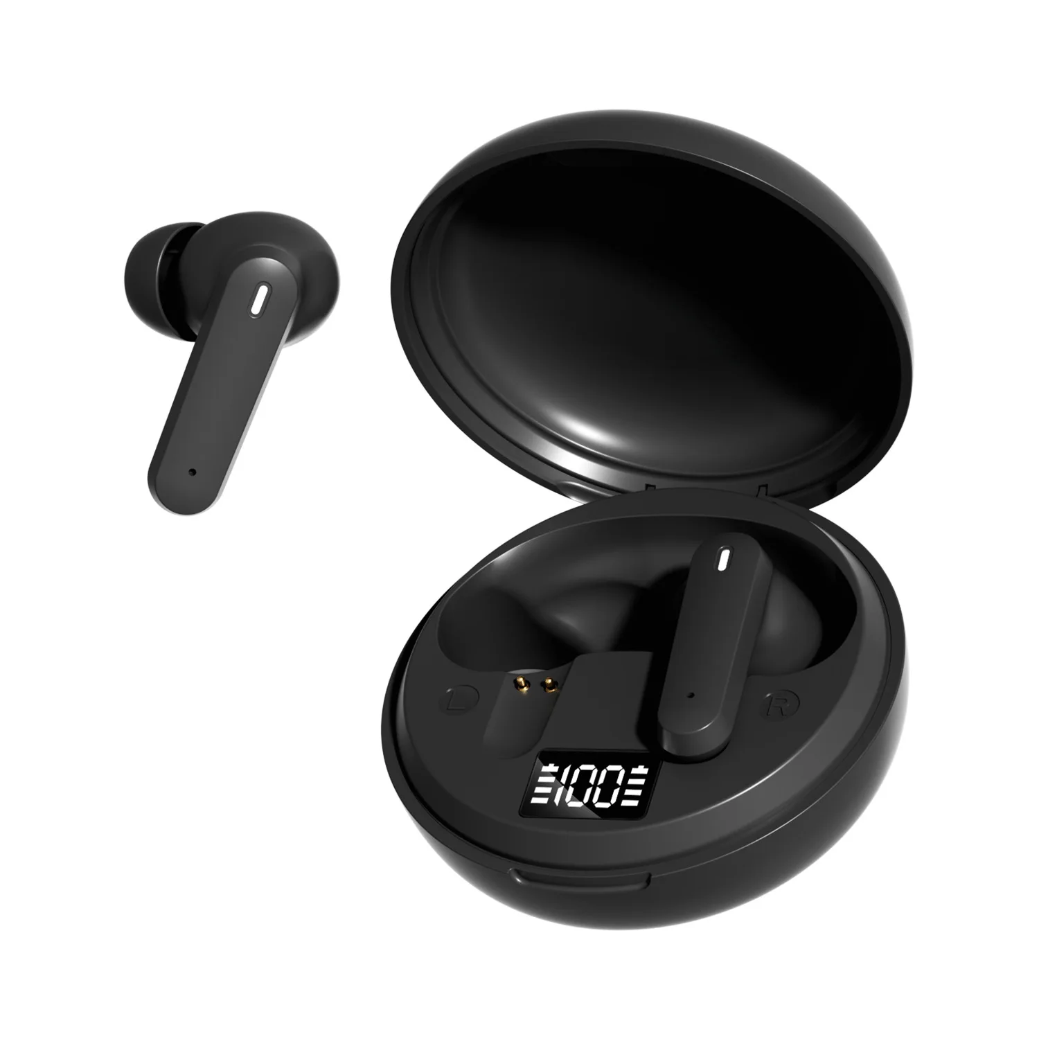 Premium TWS Bluetooth Earbuds with Hi-Fi Sound and LED Power Display