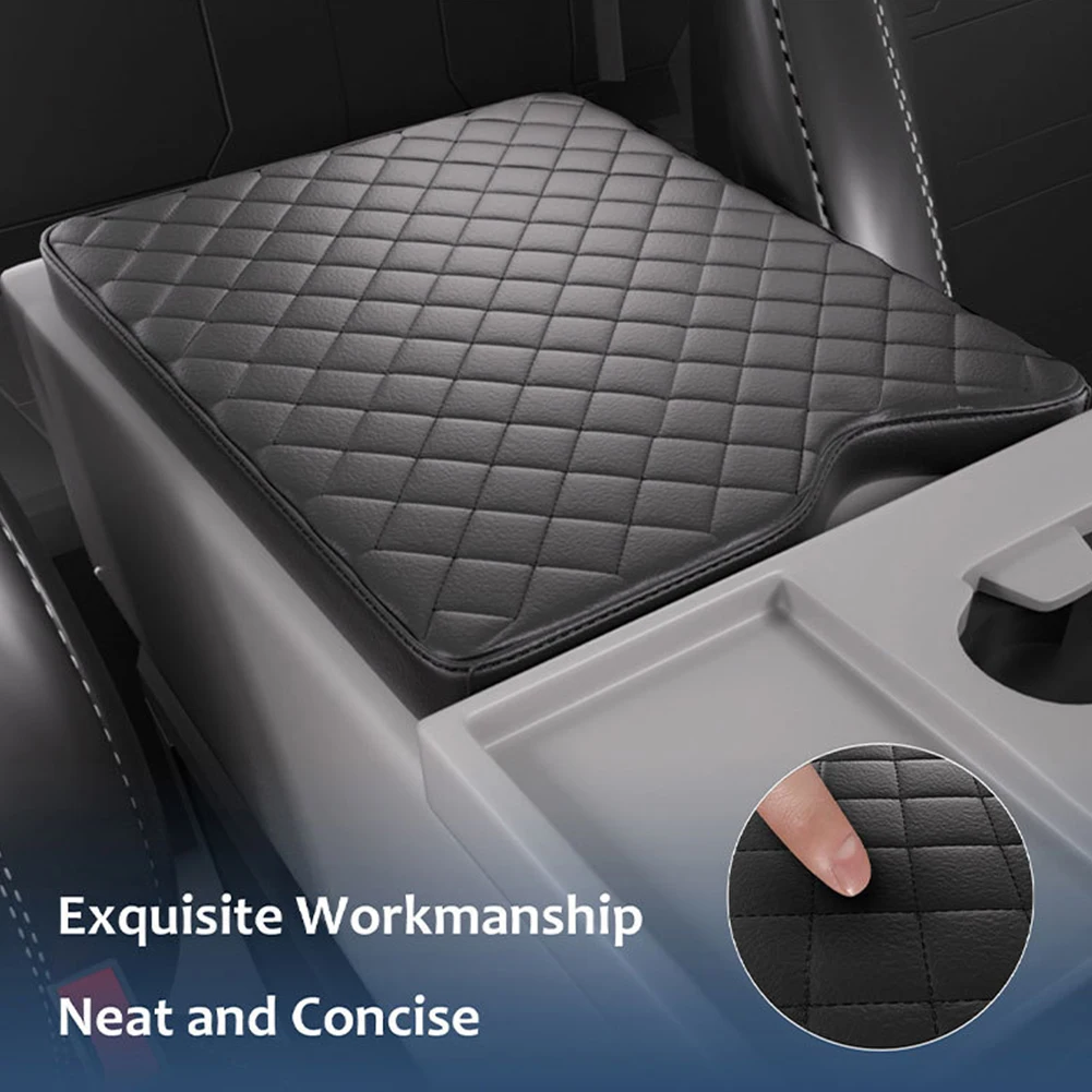 

PU Leather Car Armrest Mat Center Console Arm Rest Protection Cushion For Ford F150 F250 F350 F450 F550 40/20/40 Jump Seat