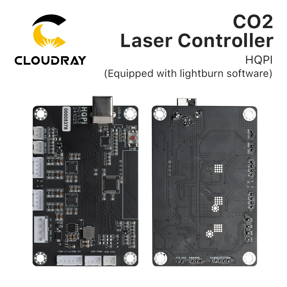 Cloudray CO2 레이저 컨트롤러, HQPI 고정밀, 목재 아크릴 절단 레이저 조각 절단 기계