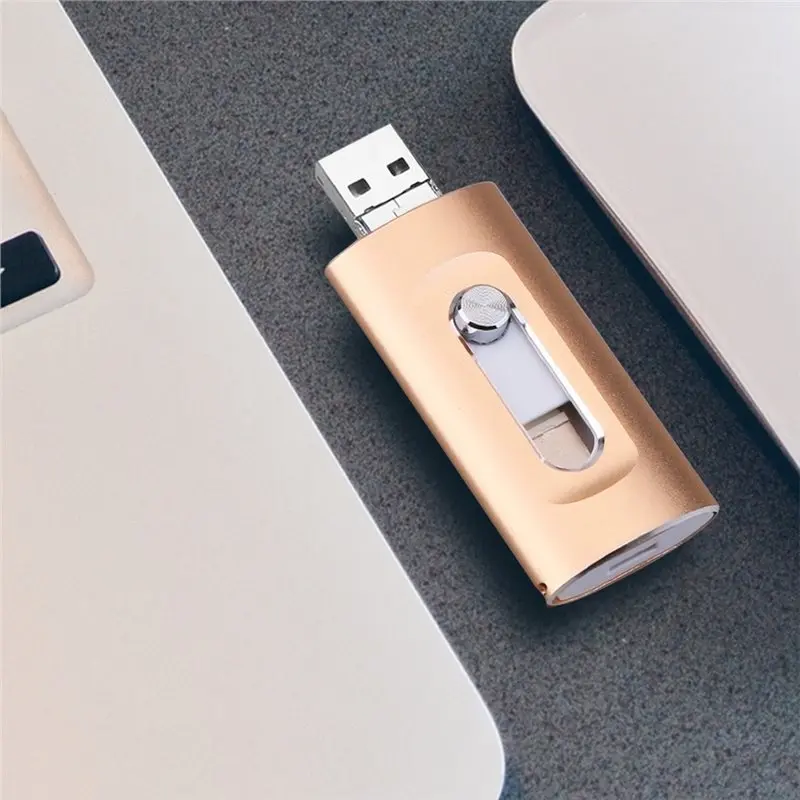 신상품-OTG 스틱 USB 3.0 플래시 드라이브, 128GB 듀얼 인터페이스, USB 타입-C 펜드라이브, 4-in-1 메모리 확장 U-디스크 백업