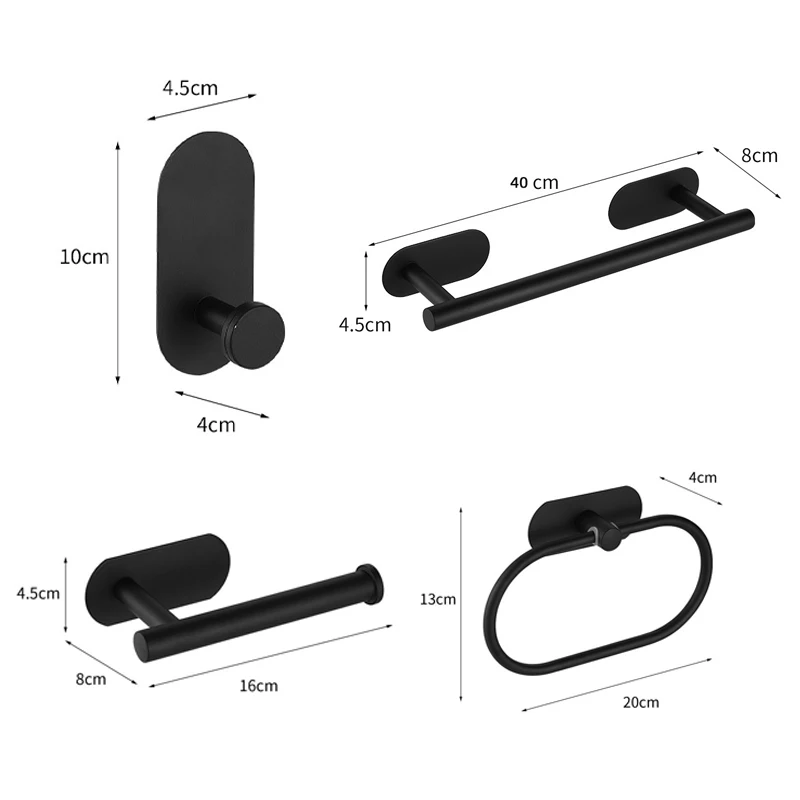 Bathroom Hardware Set Accessories YCRAYS Bathroom Accessories Sets Toilet Tissue Roll Holder
