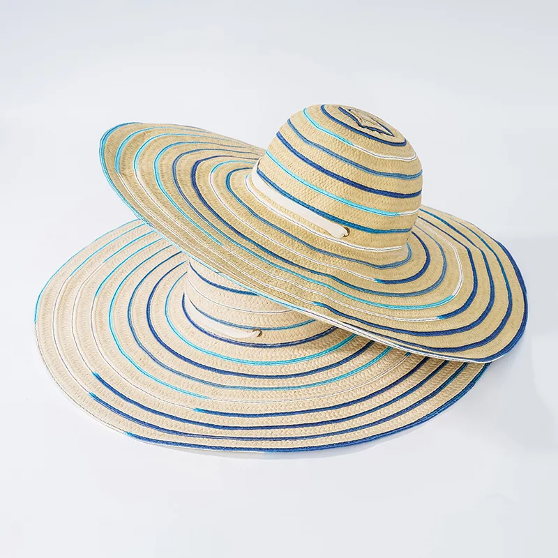 

Oversized Brimmed Straw Hat Sun Protection Temperament Papyrus Sunhat Women's Wide Brim Beach Hat Summer Sun Hat