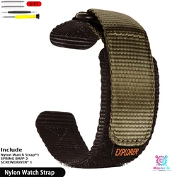 Premium 18mm Nylon Braided Strap with Quick - Release (Military Green Strap)