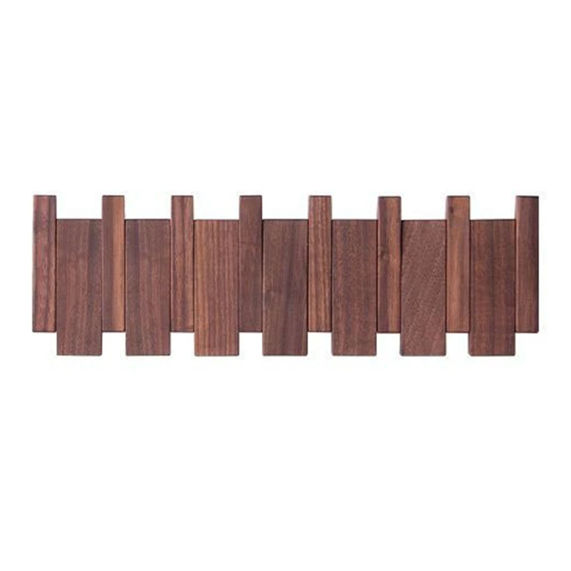 Wall-Mounted Coat Hanger Solid Wood Clothes Hook Door Hanger Coat Rack Home Decoration