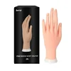 Flexible positioning silicone left hand model nail enhancement training artificial hand 6