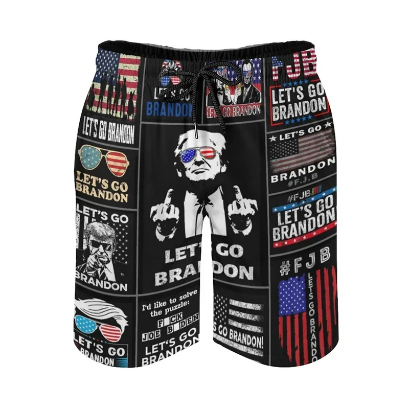 2024 New In Donald Trump Beach Shorts For Men American President Trump Surfing Board Shorts Swimming Trunks Mens Streetwear 6