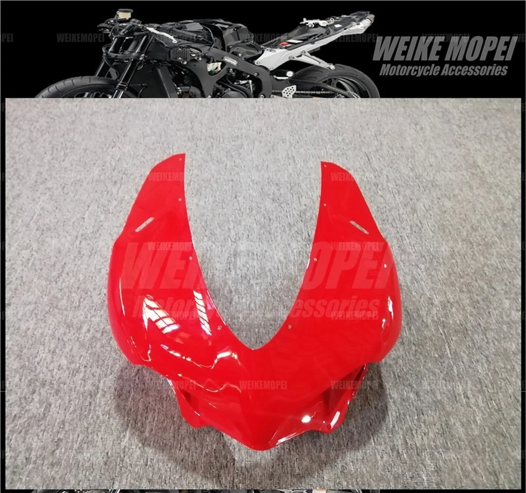 

Красная Передняя верхняя обтекатель передней фары, накладка на переднюю панель, подходит для Ducati Panigale 959 1299 2015 2016 2017 2018