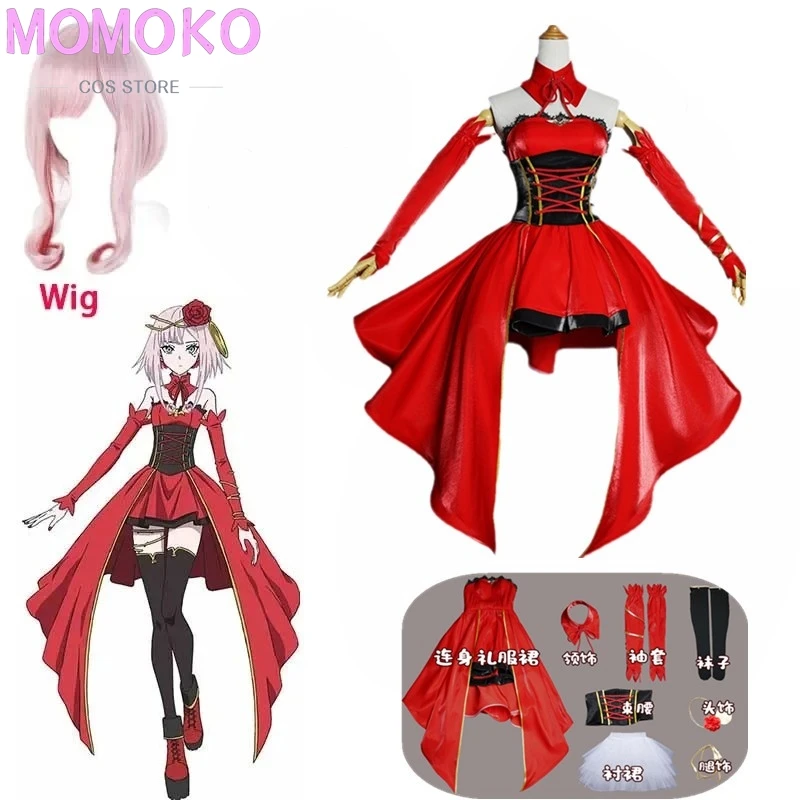 Anime Takt Op.Destiny Destiny Cosplay Costume Outfit Halloween Carnival Suit Women Girls Red Dress Clothes
