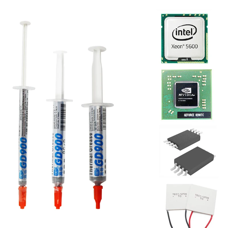 Thermal Paste 1PC GD900 Conductive 1g 7g Silicone Plaster Heat Sink Compound for CPU GPU