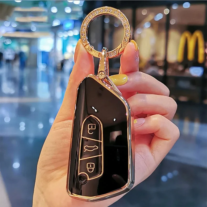 

TPU Car Key Cases Cover For VW Volkswagen Golf 8 MK8 ID.3 ID.4 Cupra Skoda Octavia A8 SEAT Leon MK4 2020 2021 Formentor Tarraco