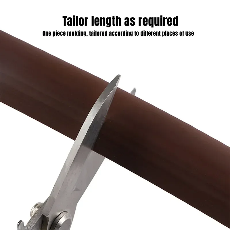 Description Picture 5 of item1M Floor Transition Strip Self-Adhesive Waterproof PVC Sealing Universal Carpet To Tile Floor Doorway Threshold Strip