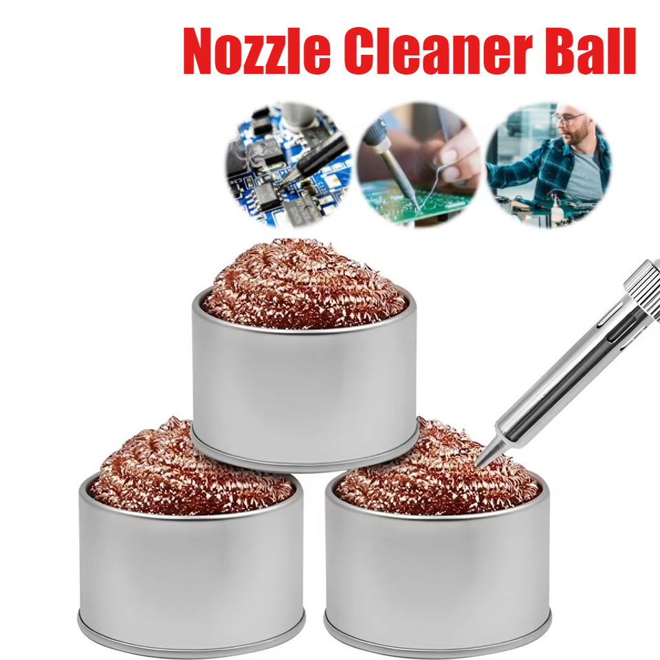 Cleaning Ball Desoldering Soldering Iron Mesh Filter Cleaning Nozzle Tip Copper Wire Cleaner Ball All for Soldering Clean Ball