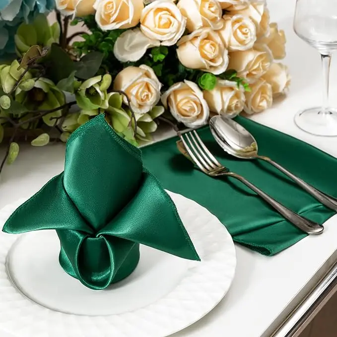 12pcs Table Napkins Kerchief 30*30cm Dinner Bistro Event