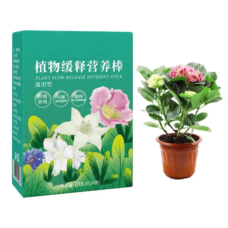 18X Plant Nutrition release bars Fertilizer Sticks Plant Food Spikes All-Purpose Houseplant Fertilizer for Indoor and Outdoor