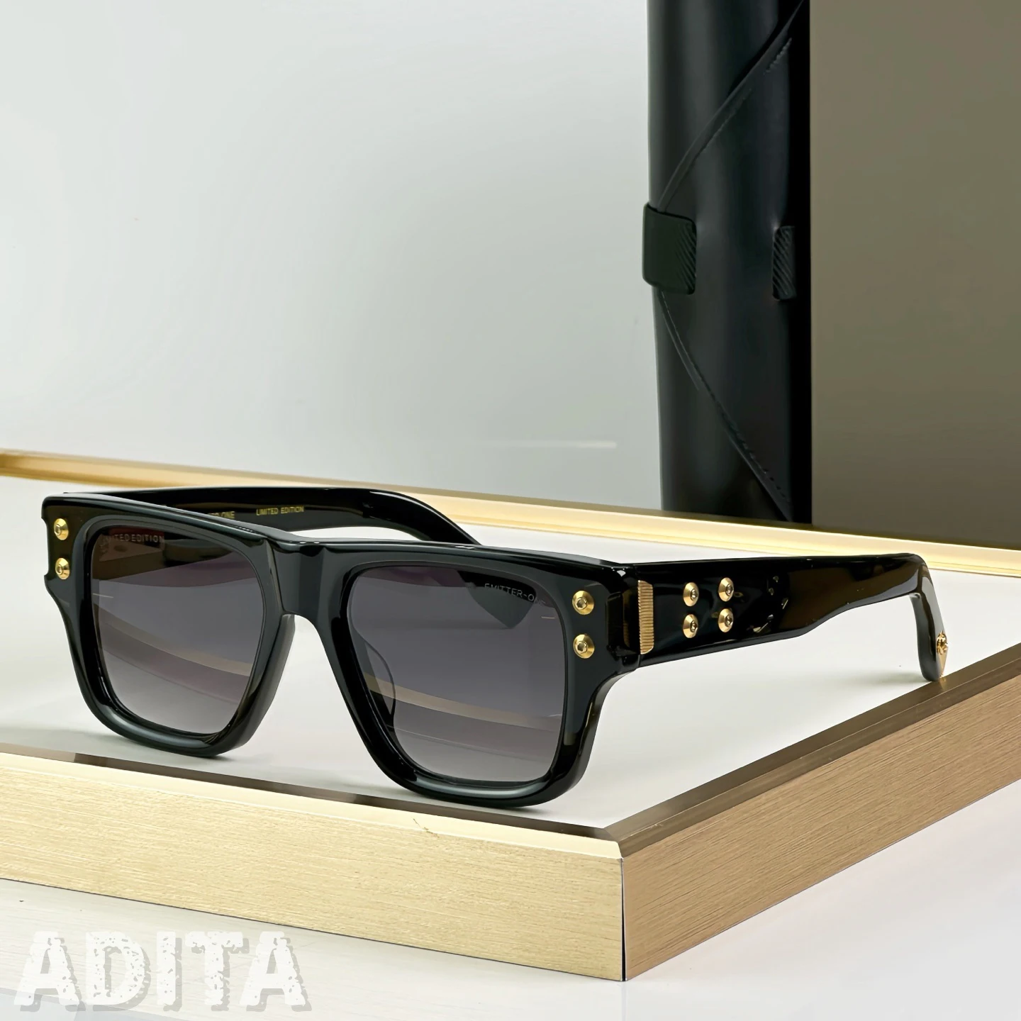 ADITA EMITTER ONE DTS418 Top High Quality Sunglasses for Men Classic Women Luxury Designer Fashion sun glasses UV400 With box