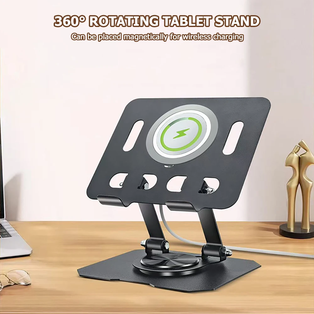 360 ° 태블릿 데스크 휴대폰 홀더 스탠드 데스크탑 스탠드 홀더 4.7-10인치 아이패드 프로/에어/미니 태블릿 폰 호환 가능