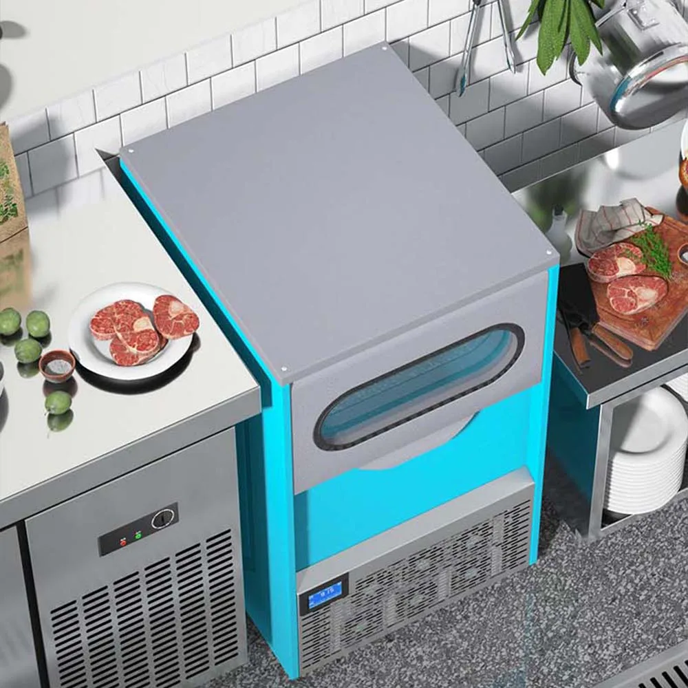 Commercial Ice Maker Machine Small Granular Ice Cubes Maker Intelligent Touch Screen Panel Kostki Lodu