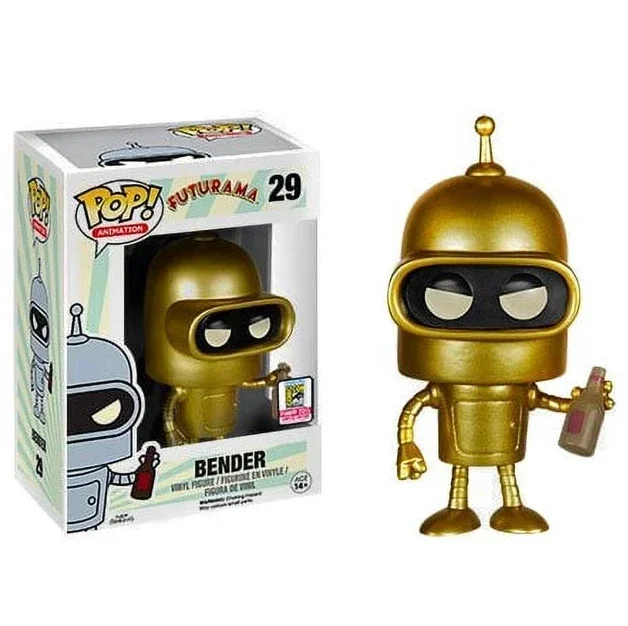 thumbnail image 1 of Figura de vinilo Funko Pop Animation FUTURAMA FRY 27# BENDER 29# Colección Edición Limitada Modelo Juguetes para Niños Regalo de Cumpleaños, 1 of 5