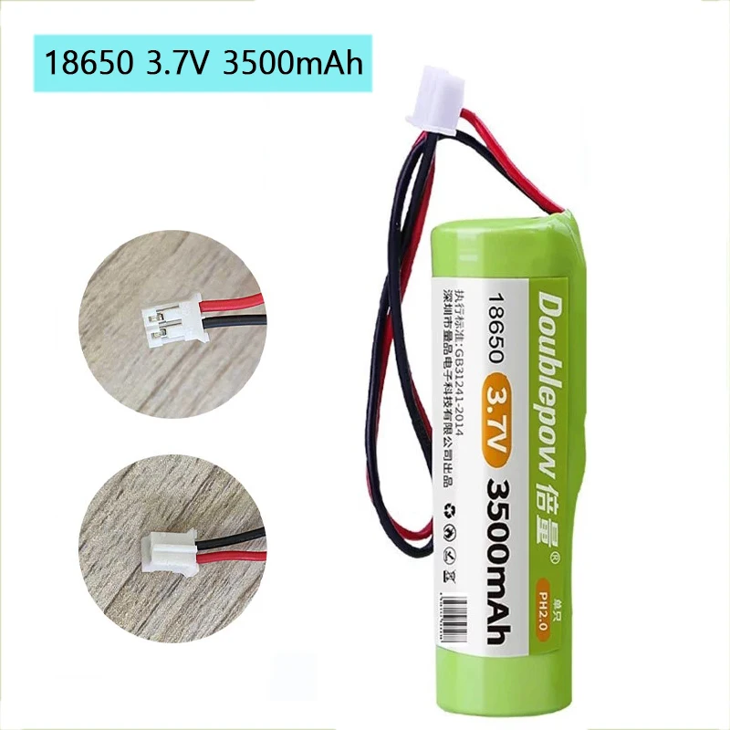 3.7V Rechargeable Lithium Battery Pack 18650 3500mah LED Light Bluetooth Speaker 4.2V Emergency DIY Batteries+PH 2.0 plug | Электроника