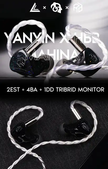 Yanyin X Hbb Mahina 2est + 4ba + 1dd Tribrid Earphone Hifi In-ear 