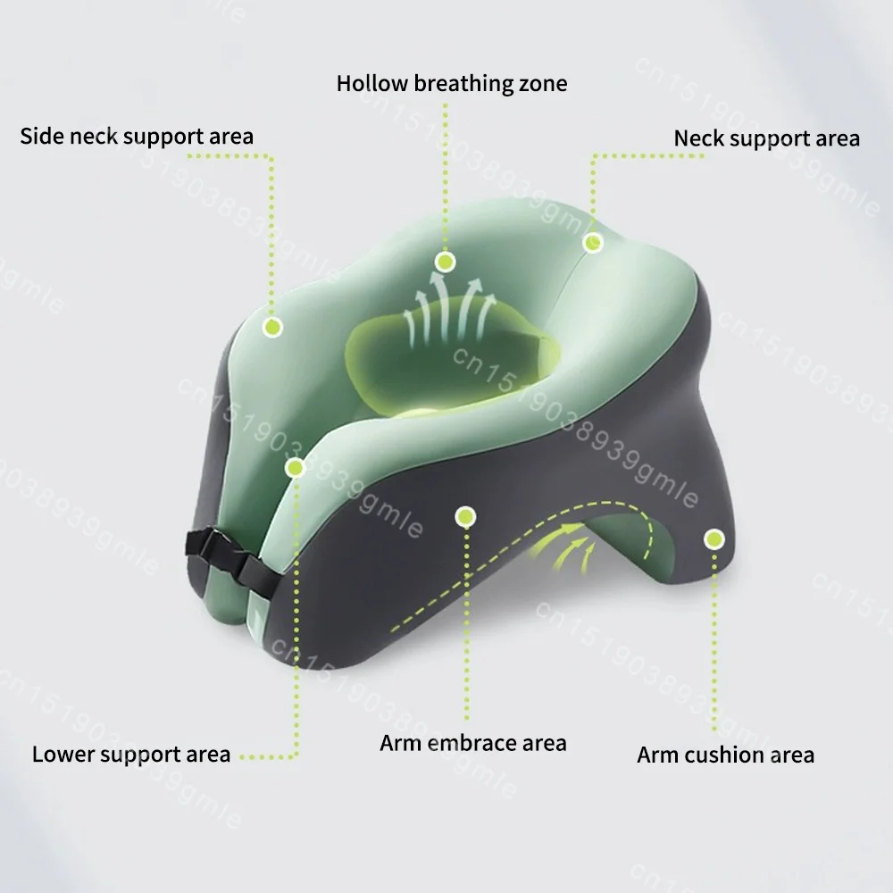 Travel Neck Pillow Memory Foam U-Shaped Pillow Neck Support Portable Sleep Pillows Face Cushion Massager Neck Guard