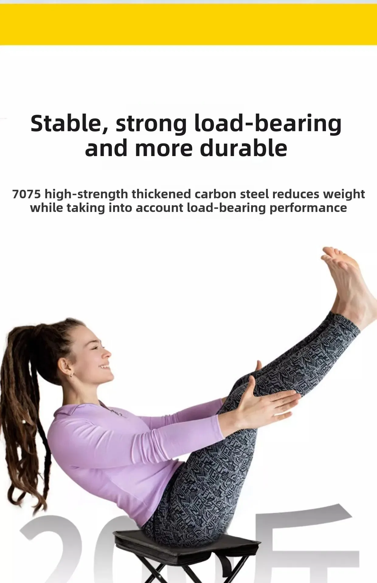 Description Picture 6 of itemOutdoor Portable Folding Stool Lightweight and Convenient Folding Stool Camping Travel Fishing Portable Stool Chair.