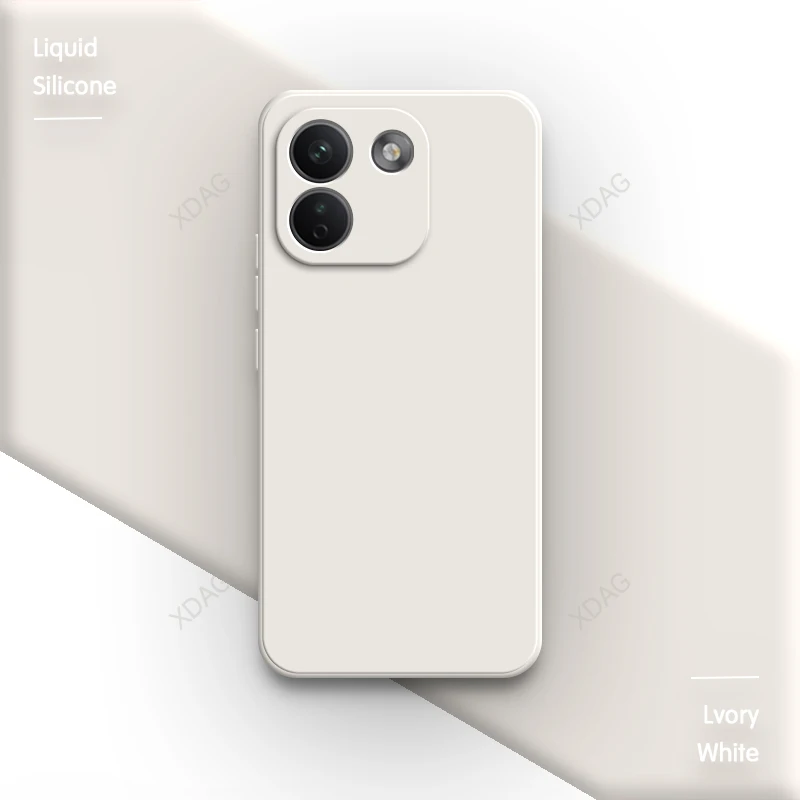 Premium Liquid Silicone Soft Back Phone Case - Simple and Elegant Design
