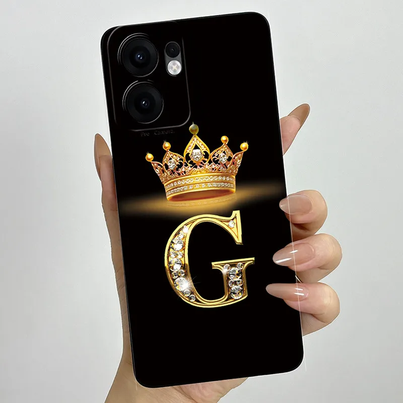 Crown Letter Painted Soft Silicone Phone Case - Enhanced Back Cover with Bumper Protection