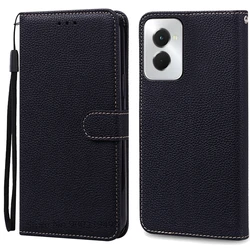 Leather Flip Wallet Phone Case - Elegant and Functional Protection Cover - Moto G Power 2024 (Black)