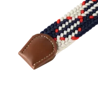 107/120/130cm UNISEX Casual Knitted Pin Buckle Women Belt Woven Canvas Elastic Expandable Braided Stretch Jeans Belts for Men 4